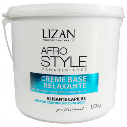 Lizan Afro Style Creme Base Relaxante Guanidina Alisante - 1,9kg