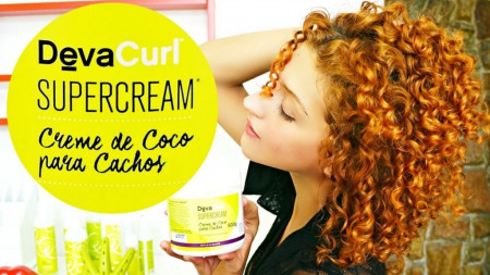 Deva Curl Super Cream Creme De Coco Máscara Para Cachos 250g