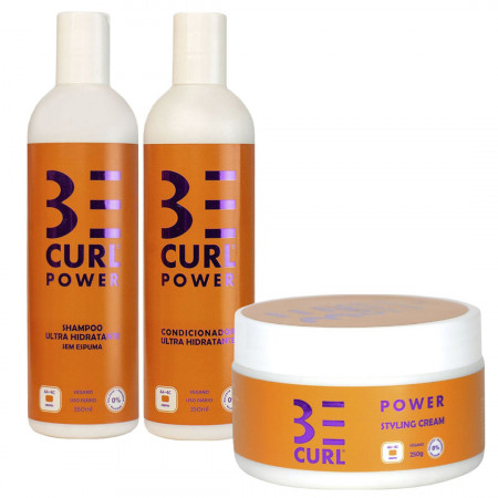Be Curl Power Kit Cabelos Crespos e Afro (3 Itens)
