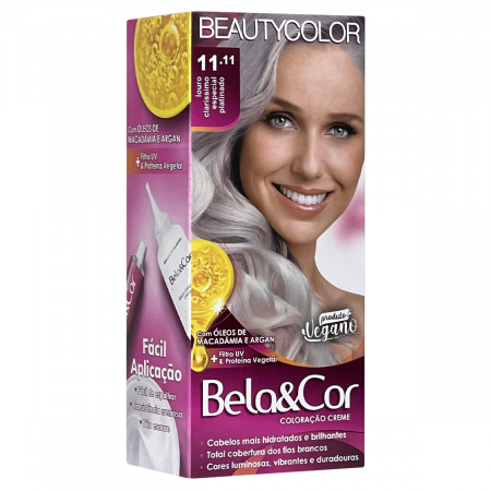 BeautyColor Coloração Bela&Cor 11.11 Louro Cla. Esp. Platinado