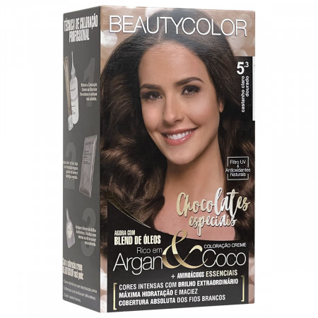 BeautyColor Coloração Permanente Castanho Claro Dourado 5.3 - 45g