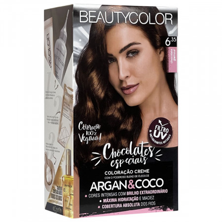 BeautyColor Coloração Permanente Chocolate Glamour 6.35 - 45g