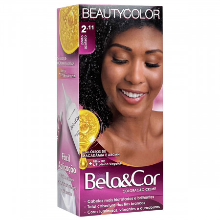 BeautyColor Coloração Bela&Cor Kit 2.11 Preto Azulado