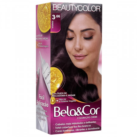 BeautyColor Coloração Bela&Cor Kit 3.66 Violeta