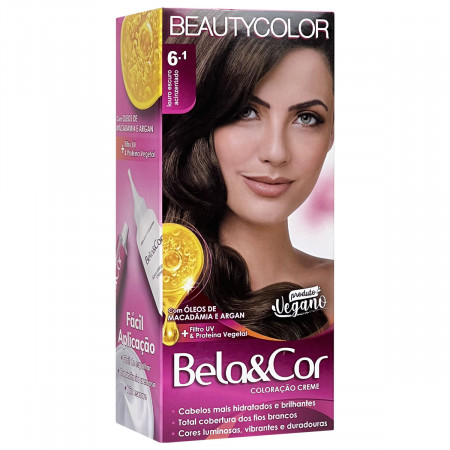 BeautyColor Coloração Bela&Cor Kit 6.1 Louro Escuro Acinzentado
