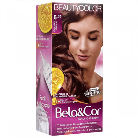 BeautyColor Coloração Bela&Cor Kit 6.35 Chocolate Glamour