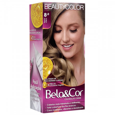 BeautyColor Coloração Bela&Cor Kit 8.0 Louro Claro