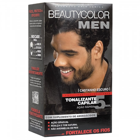 Beautycolor Men Tonalizante Gel Sem Amônia Castanho Escuro