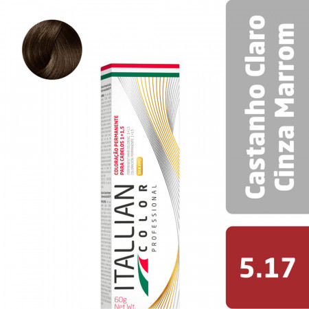 Itallian Color 5.17 Castanho Claro Cinza Marrom
