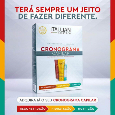 Itallian Hairtech Kit Cronograma Capilar 3 Itens