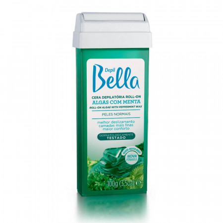 Depil Bella Cera Depilatória Roll-on Algas Com Menta - 100g