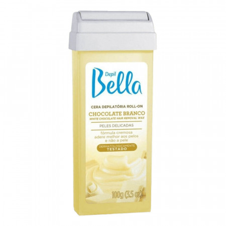 Depil Bella Cera Depilatória Roll-on Chocolate Branco - 100g