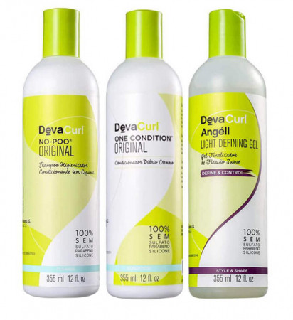 Deva Curl Kit 3 x 355ml - No Poo + One Condition + Angell