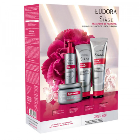 Eudora Siàge Glow Expert Kit Shampoo 250ml + Condicionador 125ml