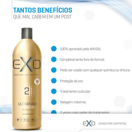 Exo Hair Exoplastia Ultratech Keratin Passo 2 - 1 Litro