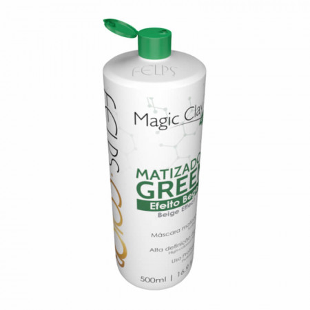 Felps Color Matizador Green Efeito Bege Magic Clay 4K 500ml