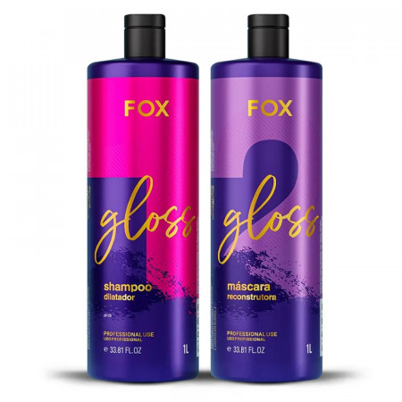 Fox Gloss Kit Shampoo e Máscara Redutora - 2x1Litro