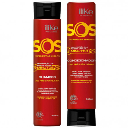 iLike SOS Antiemborrachamento Kit Duo Shampoo + Condic. 2x300ml