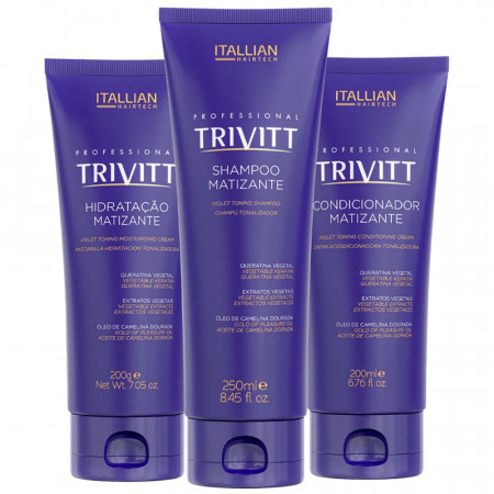 Itallian Trivitt Kit Home Care Blonde Matizante Hidratação (3pc)