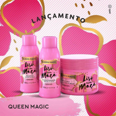 Madame lis Queen Magic Kit Liso com Maça (3 produtos)