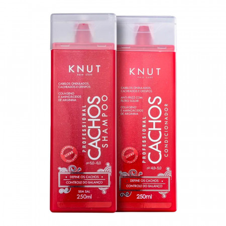 Knut Cachos Kit Shampoo e Condicionador - 2x250ml
