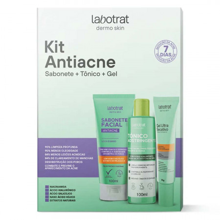 Labotrat Kit Facial Antiacne Skincare - 3itens