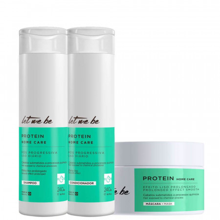 Let Me Be Kit Protein Home Care Shampoo Condicionador e Mascara