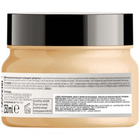 L'Oréal Absolut Repair Gold Quinoa + Protein Golden Máscara -250g