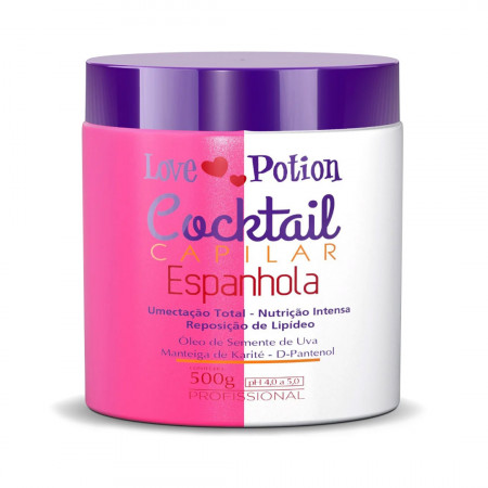 Love Potion Cronograma Cocktail Capilar Espanhola Nutrição 500g