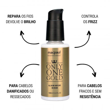 MacPaul Only One Gold BB Cream Leave-in Finalizador - 100ml