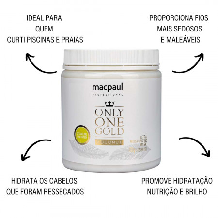MacPaul Professional Only One Gold Coconut Máscara Capilar - 700g