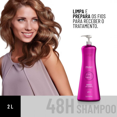 Mutari 48h Shampoo Limpa e Desembaraça - 2Litros