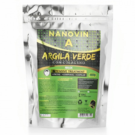 Nanovin A Argila Verde Com Colágeno - 500g
