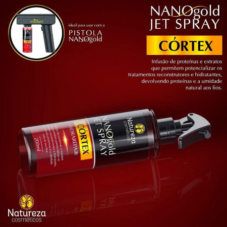 Natureza Cosmeticos Nano Gold Jet Spray Córtex - 200ml
