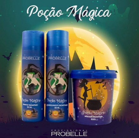 Probelle Kit Poção Mágica Shampoo + Condicionador + Máscara 500g