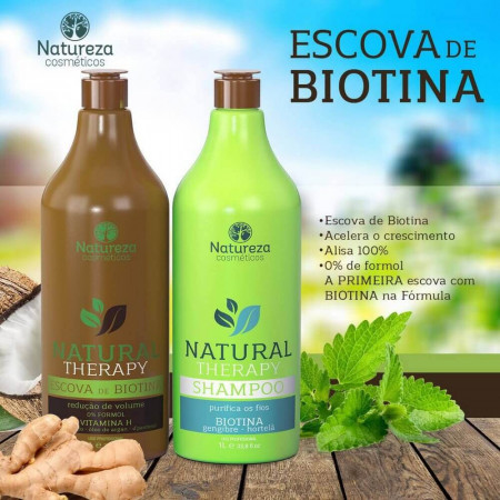 Progressiva Biotina Natural Therapy Natureza - 2 x 1L