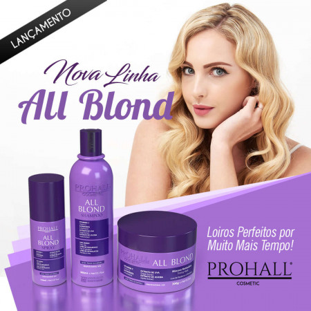 Prohall Kit All Blond Manutenção e Nutrição para Loiros 3 Itens