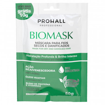 Prohall Biomask Explosão de Brilho Máscara Hidratante Sachê - 50g