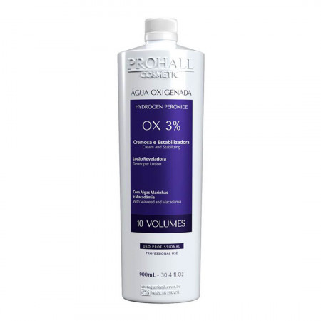 Prohall Água Oxigenada OX 10 Volumes Cream - 900ml