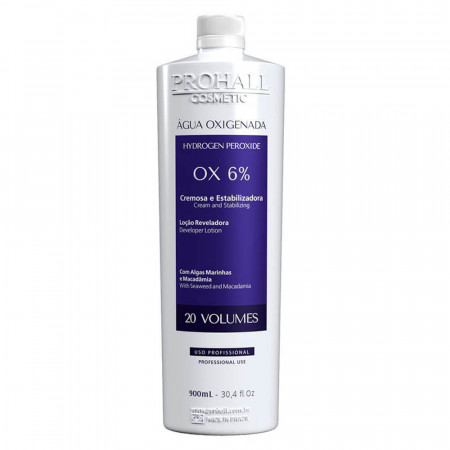 Prohall Água Oxigenada OX 20 Volumes Cream - 900ml