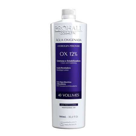 Prohall Água Oxigenada OX 40 Volumes Cream - 900ml