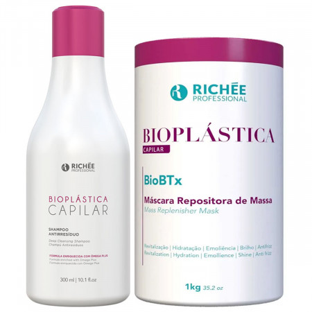 Richée Bioplástica Capilar BioBtx Repositor 1Kg + Shampoo 300ml