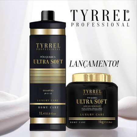 Tyrrel Ultra Soft Shampoo e Máscara Pós Química Kit Profissional