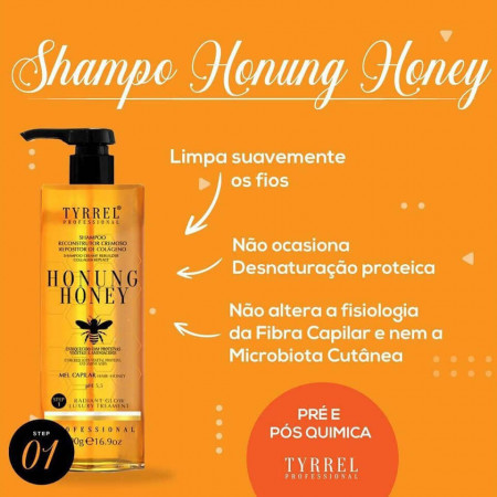 Tyrrel Honung Honey Kit Tratamento Capilar 2x500g