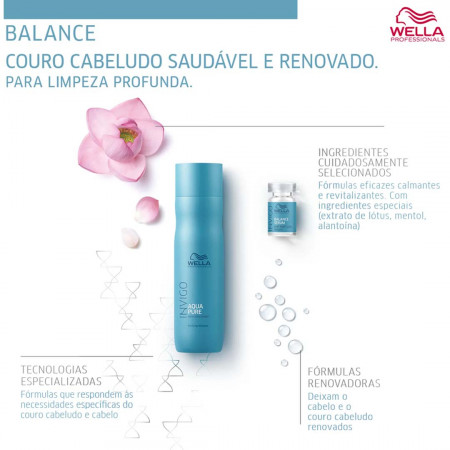 Wella Invigo Balance Aqua Pure Shampoo Antirresíduo - 250ml