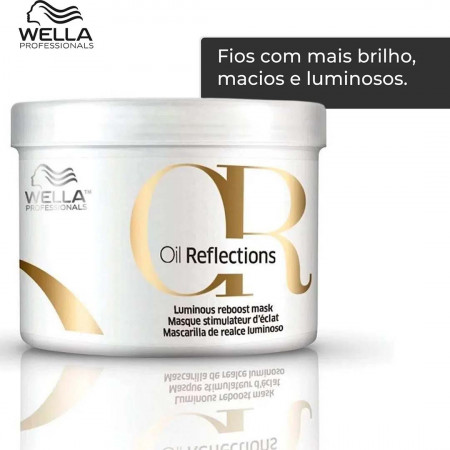 Wella Oil Reflections Luminous Reboost Máscara - 500ml