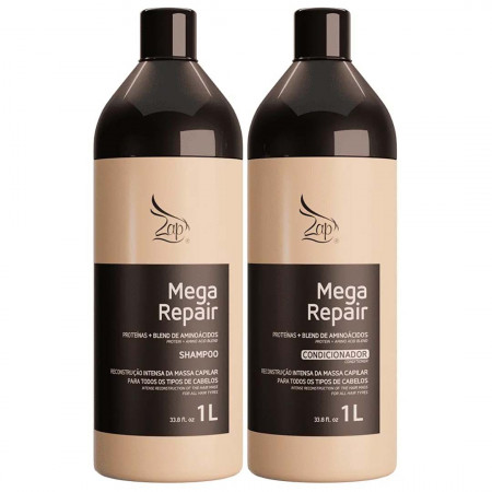 Zap Mega Repair Kit Shampoo e Condicionador - 2x1Litro